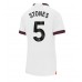 Manchester City John Stones #5 Voetbalkleding Uitshirt Dames 2023-24 Korte Mouwen